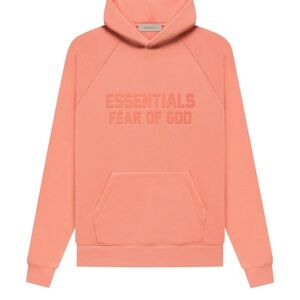Fear of God Essentials Hoodie - Coral Large